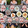 Two Fast Birthday Party Supplies Serves 24 Race Car 2nd Party Paper Plates Napkins Set Racing Car Tablecloth Tableware Kit for Two Years Old Party Baby Shower Decorations Favors for Boys, Serve 24