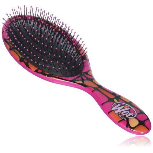 Wet Brush Original Detangler Hair Brush - Pink Stained Glass - Exclusive Ultra-soft IntelliFlex Bristles - Glide Through Tangles With Ease For All Hair Types - For Women, Men, Wet And Dry Hair, 3.2 Ounce