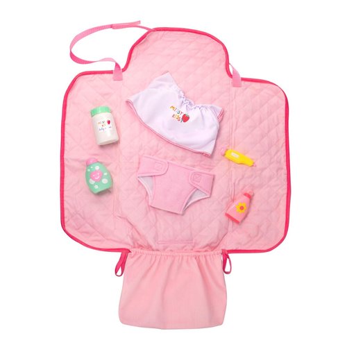 Missy Kissy Folding Diaper Changing Bag 7 Piece Gift Set