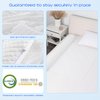 YIHATA Bed Rail for Toddlers Foldable Bed Bumpers with Flap 1 Pack Toddler Bed Rails Portable Bed Rails for Toddlers with Non-Slip Machine Washable Cover Toddler Bed Rails for Kids Twin Bed