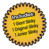 The Original Slinky® Brand Fidget Toy Pack: 1 Giant, 1 Classic, and 1 Slinky Junior Walking Metal Spring Toy, Kids Toys for Ages 5 Up, Amazon Exclusive by Just Play