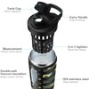 Stainless Steel Shaker Bottle with Noise-Free Design - Patented 24 oz Insulated Metal Shakers Bottles Cup for Protein Mixes and Pre Workout 100% Leak Proof (Camouflage Flag)