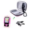 WERJIA Hard Carrying Case Compatible with Prysyedawn Kids/Lizzbey Kids/Eltrynic Kids Phone,Toddler MP3 Music Player with Flip Camera,Alarm Clock Portable Learning Toy (case only) (Pink)