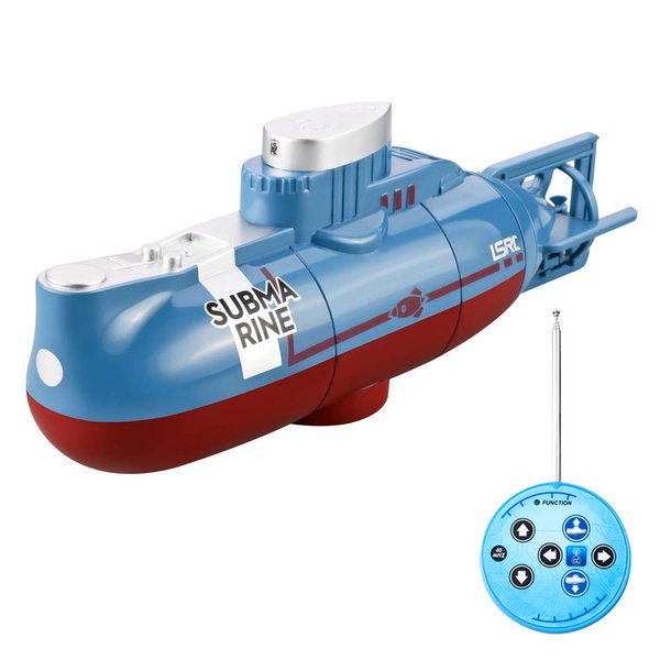 GoolRC Mini RC Submarine for Kids, LSRC-SMI Remote Control Boat Waterproof Diving Toy for Boys and Girls (Blue)