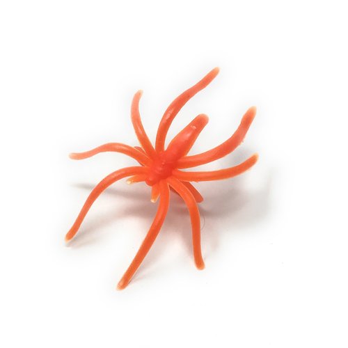 288 Bulk Halloween Spider Ring Assortment - Orange, Purple, Black, and Glow-in-the-Dark Creepy Crawly Party Favors, Treats, and Cupcake Toppers