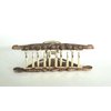 Generic Real decorative wood and metal hair claw clip (Primary color: Light wood), 1 Count (Pack of 1)