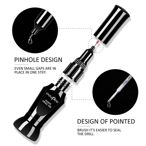 Ownest 2 Pcs Nail Rhinestone Glue, Nail Glue Pen Resin Polishing Agent,Adhesive Resin Crystal Polish Decor, Adhesive Decoration Gem Crystal Diamond Jewelry, Need Lights -10ml