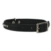 Dogs My Love Rhinestone Genuine Leather Dog Collar (Black, 9.5"-11" Neck)