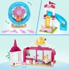 Tblicked Girls Friends Pet House Building Sets, Dogs & Cats Day Care Center Building Toy 244 Pcs, Pet Playground with Slide, Puppy Animal Playset Creative Birthday Gift for for Girls Boys Ages 6+