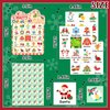 MonEnfance 39Pcs Christmas Bingo Cards, 24 Players Cute Christmas Bingo Game for Kids Adults Party Supplies Family Games Activities Xmas Festival