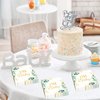 Eucalyptus Leaf Oh Baby Napkins Greenery Baby Shower Party Supplies Sage Green Luncheon Napkins Disposable Paper Napkins for Baby Shower Boys Girls Kids Table Decorations (100 Pack)