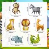 7 Pack Jungle Balloons Safari Animal Balloons Mylar Aluminum Foil Balloons Animal Balloons Jungle Safari Jungle Animal Balloons Jungle Theme Balloons Party Animal Balloons for Birthday Party for Kids