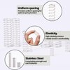 Manderson 185 Pcs Compression Springs Assortment Kit, 13 Different Sizes, Stainless Steel Springs, Mechanical Springs, for Home Repair