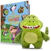The Tooth Brigade Book and Tooth Fairy Pillow Bundle, Interactive Set Includes 8" Plush Toy with Lost Tooth Pocket and The Tooth Fairy's Best Day Ever! Hardcover Book (Rebel Dinosaur Bundle)