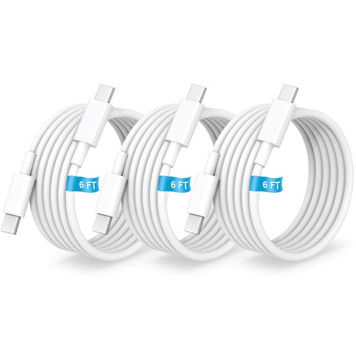 WOCORUO USB C Cable for iPhone 16 15, USBC to USBC Cord Fast Charging 6FT, USB C to USB C Charging Cord for iPhone 16 Pro Max/Pro/Plus, iPhone 15 Pro Max/Plus, iPad, MacBook