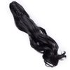S-noilite Clip In Ponytail Hair Extensions Claw Clip In Ponytail Extention Hairpiece Long Curly Jaw Clip In Ponytail for Women Synthetic Fiber Hair 18 Inch Natural Black