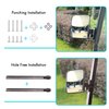 10L0L Golf Cart Side Mirrors Compatible with Yamaha Club Car EZ-GO and Others Round or Square Tube Golf Cart Roof Bracket, No-drilling Required (Option)