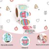 500pcs Happy Easter Stickers Roll, Easter Bunny Rabbit Eggs Decals Self-Adhesive Labels for Scrapbooking Envelope Art Craft Cards Gift Holiday Kids Party Decoration Supplies (8 Styles)