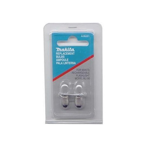 Makita A-90261 Replacement Bulbs for Makita Rechargeable Flashlight ML180, 18V, 2 Pack