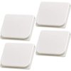 Jetec Shower Splash Clips Windproof Splash Curtain Clips Shower Splash Protection Guard Self Adhesive Shower Curtain Holder to Wall (4 Pieces)