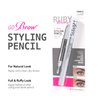Ruby Kisses Brow Styling Pencil with Brush, Long-Lasting Eyebrow Wax, Clear Brow Shaper, Precision Sculpting & Shaping, Professional Quality, Easy Application