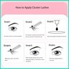Bottom Lash Extension Kit 200pcs Lower Individual Lashes With Lash Bond and Applicator Tool 6mm Under Eye Lashes Natural Look DIY Eyelash Extension by DAODER(Fairy Bottom Lashes)