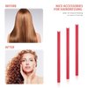 60 Pieces Flexi Rods Flexible Curling Rods Hair Curlers Rollers Twist Flexi Rods Hair Curlers Set No Heat Hair Rods Rollers Flexible Rods for Long Short Hair Women Girls (Red, 0.4 x 7 Inch)