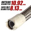 Vincos 20 Ft 6AN AN6 (5/16") Universal Braided Stainless Steel PTFE TEFLON Oil Fuel Gas Line Hose