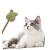 BCOATH 4pcs Chew Toys Kitten Treats Pet Toys Cat Treat Cat Nipp Cat Treat Toys Wooden Green Cat Catnip Ball Cat Sweet Lollipop Cat Toy Cat Grass Molar Toy Ball Kitten Teething Toys Cat