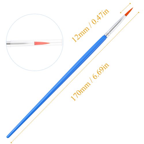 60 Pcs Round Paint Brushes,Small Brush Bulk for Detail Painting