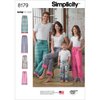 Simplicity 8179 Easy-to-Sew Children, Teen and Adult Pajama Pants Sewing Pattern in Sizes A (XS-XL)