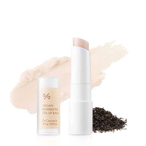 Vegan Kombucha Tea Lip Balm, Cruelty FreeㅣThe Effective Nourishing Lip CareㅣKorean Skin Care Providing Natural Glow for Men and WomenㅣShea Butter Preventing dryness, Botanical Squalene from OlivesㅣNot Tested On Animals