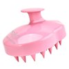 URTHEONE Soft Silicone Hair Scalp Massager Shampoo Brush for Wet Dry Oily Curly Straight Thick Thin Rough Long Short Natural Men Women Kids Pets Hair Care Tools（Pink