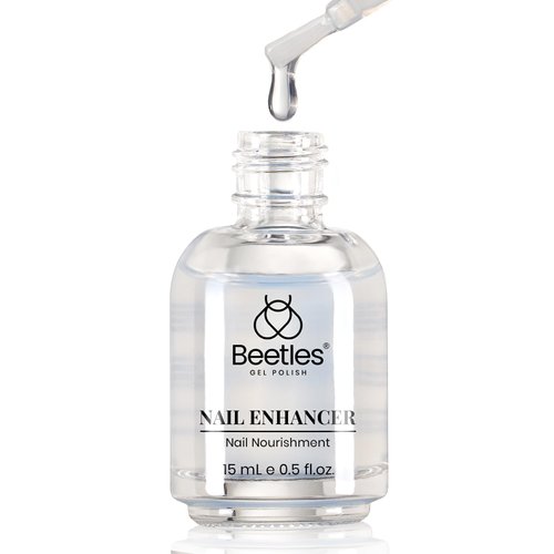Beetles Nail Strengthener and Growth, Nail Hardener Extra Strong and Growth, Nail Strengthener for Damaged Nails Thin Nails, Clear Nail Polish Strengthener and Growth, 0.5 Fl Oz Quick Dry Nail Care
