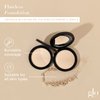 Glo Skin Beauty Pressed Base Powder Foundation Makeup (Natural Fair) - Flawless Coverage for a Radiant Natural, Second-Skin Finish