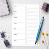 321Done Weekly Plan with Checklist Notepad – 50 Sheets (5.5x8.5) Small – Made in USA - Two Column, Minimalist to-Do Planning Memo Pad, Simple Planner Schedule Inserts Monday Start
