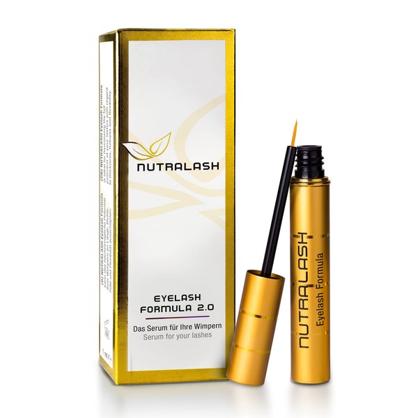 Nutralash Eyelash Formula 2.0 - Eyelash Serum for Longer Eyelashes in Just 6-8 Weeks I Lash Serum I Eyelash Growth Serum I Made in Germany I 1ml
