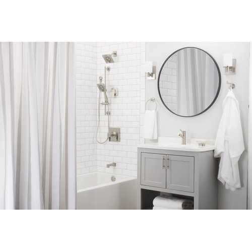 Speakman S-1569-BN Kubos Bathtub Spout with Diverter for Stylish Bathroom Décor, Brushed Nickel