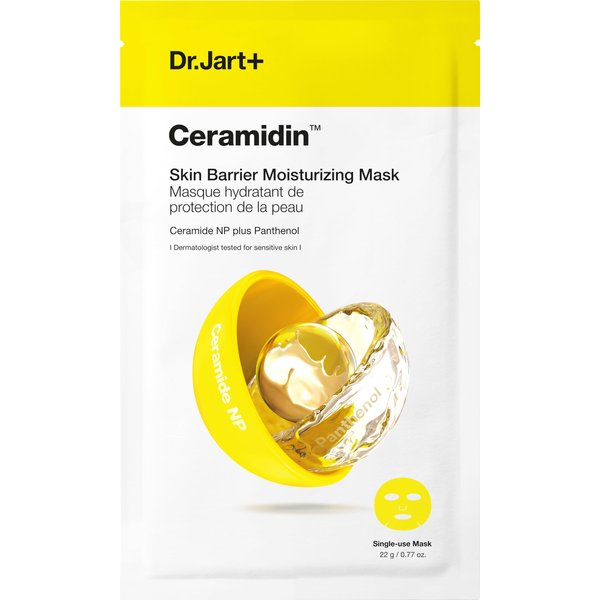 Dr.Jart+ Ceramidin™ Skin Barrier Moisturizing Face Mask | Sheet Mask | Korean Skin Care, 1 Pack