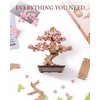 Rowood 3D Wooden Puzzles for Adults,DIY Cherry Blossom Bonsai Tree Botanical Collection Building Set,Craft Kit Gift for Kids on Christmas Birthday ThanksgivingDay-Sakura Bonsai