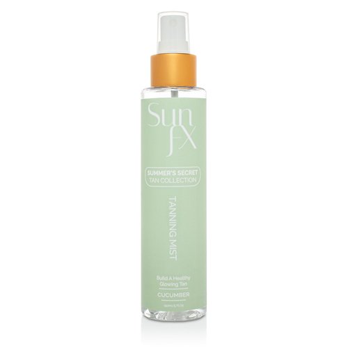 SunFX Tanning Mist for Face & Body | Ultra Hydrating | Hyaluronic Acid | Vegan | Cruelty-Free | Long Lasting Self Tanner Cucumber - 5floz