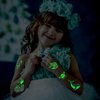 Cerlaza 300 Styles (23 Sheets) Luminous Mermaid Party Decorations Temporary Tattoos for Kids, Glow Mermaid Birthday Party Supplies Favors for Girls, Mermaid Goodie Bags Fillers