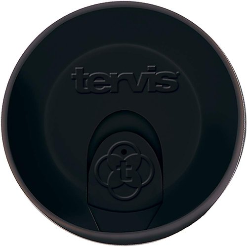 Tervis Travel Lid Made in USA Double Walled Insulated Tumbler Travel Cup Keeps Drinks Cold & Hot, Fits 16oz Tumblers, Black