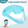 NEWGO Cooling Eye Mask Cold Gel Eye Mask for Eye Puffiness, Tired Eyes, Migraines, Stress, Itchy Eyes, Eye Lid Surgery, Eye Relief Mask for Sleeping, Skin Care, Eye Spa - Blue
