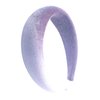 FunCosta velvet padded headband wide puffy headbands for women girls vintage sponge hair band trendy and cute hair accessories (Lilac)