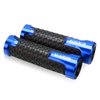 R QIANKONG 7/8" 22mm Motorcycle Handlebar Grips Compatible with GSXR 125 250 300 600 750 1000 GSX-R CNC Aluminum Rubber Handle Grips Motorcycle Fits(Blue)