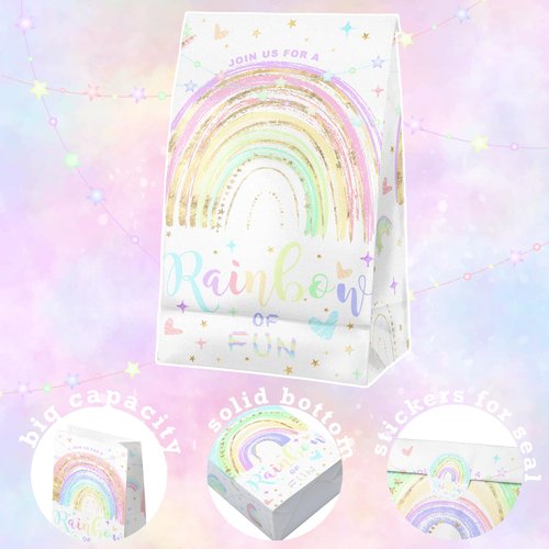 Rainbow Party Decorations - Rainbow Goodie Bags, Rainbow Stickers, Rainbow Party Favors, Rainbow Party Supplies