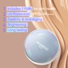 TROIAREUKE Seoul "Bridal" Cushion Foundation(#21, Pink Beige), Korean Cushion Foundation, K-Beauty, Hydrating, Long-lasting, Lightweight, Natural Finish, Anti-Aging, Moisture, Whitening, SPF 50+