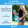 Equip Foods Pure Pre All Natural Pre-Workout Powder | Green Tea Caffeine, Sea Salt, EAA, Vitamin C, B6, B12, L-carnitine, Agnine | Naturally Boosts Workouts | 30 Servings, BlackBerry Lemon Caffeinated