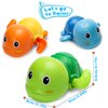 Bath Toys, Cute Swimming Turtle Baby Bath Toys for Toddler 1-3, Water Pool Floating Wind Up Toys for 1 Year Old Boy Girl Gifts, Infant Toddlers Kids Bathtub Toys, 3 Pack